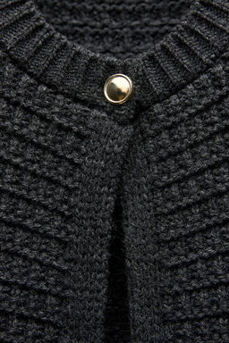 SINGLE-BUTTON KNIT CARDIGAN - Zara фото 5