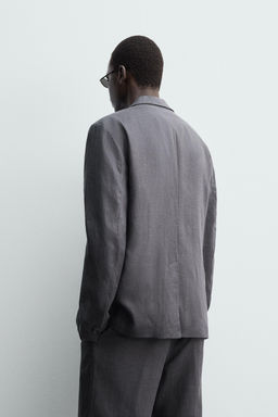 100% LINEN SUIT BLAZER - Zara фото 3