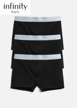 Infinity / Трусы боксер муж.в наборе из 3 шт Piter черный