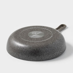 Сковорода Onyx, d=24 см, съёмная ручка, стеклянная крышка, антипригарное покрытие, алюминий, серая