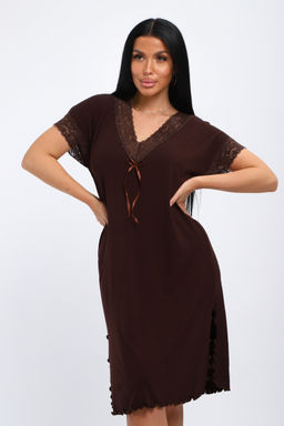 Ночная сорочка из вискозы Олеся шоколад - Амадэль фото 10