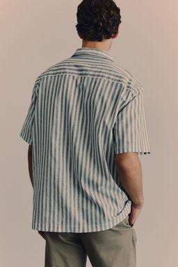 Camisa resort en mezcla de lino Regular Fit - H&m фото 5