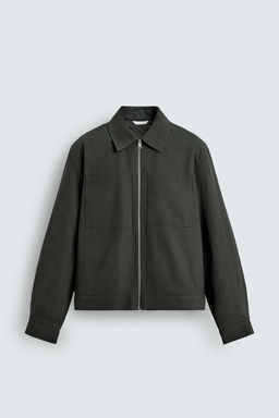 QUILTED OVERSHIRT WITH POCKETS - Zara фото 8
