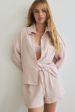 Camisa y pantal?n corto de pijama - H&m фото 13