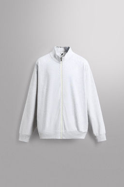 SUDADERA RELAXED FIT CREMALLERA / Gris vigor? - Zara фото 9