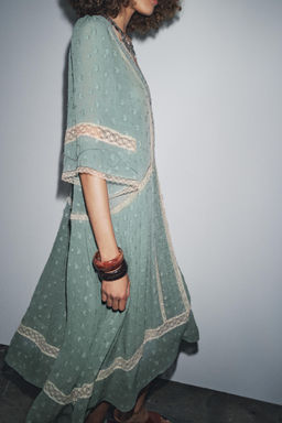 ZW COLLECTION ROMANTIC MIDI DRESS - Zara фото 4