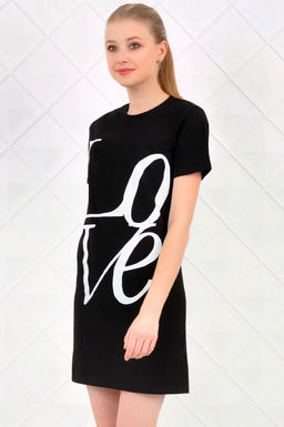 Арт. 9347 Туника женская 44-52 (5 шт) Цвет:черный