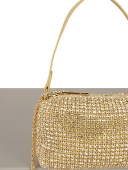 LACCOMA сумка ST016-1-золотой стразы  фото 5