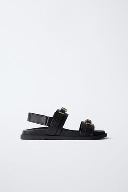 SANDALIA HEBILLAS / Negro - Zara фото 8