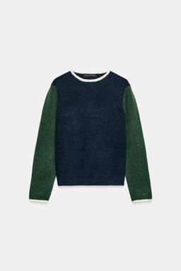 COLOUR BLOCK KNIT SWEATER - Zara фото 7