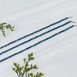 Бусины для украшений из Сапфира (86 бусин) 39 см