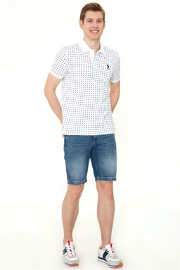 U. S. Polo Assn Мужская белая футболка с воротником-поло - U.s. polo assn фото 11