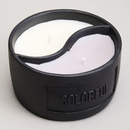 СВЕЧА В СТАКАНЕ YIN YANG DARK AMBER 11,3*6,4 СМ