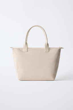 SHOPPER NYLON CHARM PERRITO / Blanco Crudo - Zara фото 5