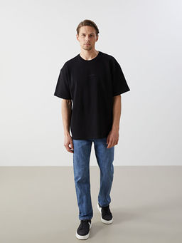 Bisiklet Yaka K?sa Kollu Nak??l? Erkek Ti??rt