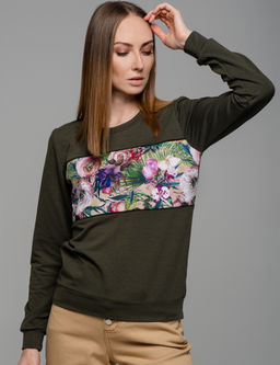 Свитшот с горизонтальной вставкой SP011 *