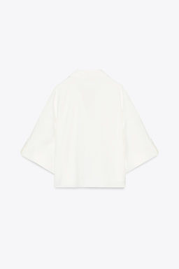 WIDE SHORT SLEEVE SHIRT - Zara фото 6