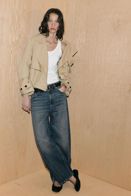 SHORT TRENCH COAT WITH BALLOON EFFECT - Zara фото 9
