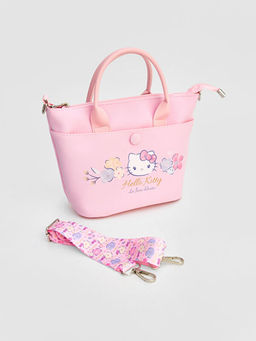 Hello Kitty Bask?l? K?z ?ocuk Omuz ?antas?