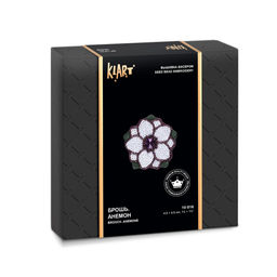 Klart набор для вышивания 10-516 Брошь. Анемон 4.5 х 4.5 см