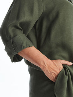 D?z Uzun Kollu Kad?n G?mlek Tunik