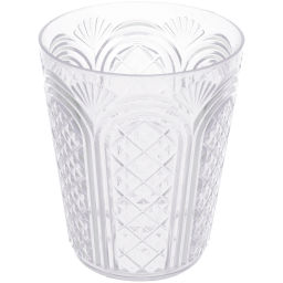 Цена за 2 шт. Стакан пластиковый 350мл "Веер" в наборе 4шт, микс цветов