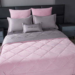 Комплект постельного белья на резинке Сатин Velvet Premium с Одеялом VPR001 180*200*25;160*200*25;140*200*25 Евро 4 Наволочки