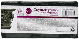 Пластилин скульптурный АРТформат мягкий 500 г олив. пакет