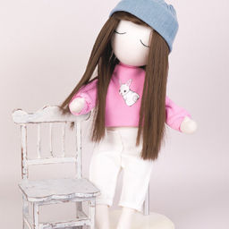 HobbyBe HAR-7 Тресс для кукол 15 см 100 см 25 г 05 каштановый