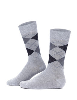 Erkek Bambu Kar___ml_ Gri Soket Desenli _orap