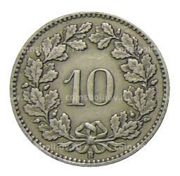 10 раппенов 1922 года Швейцария