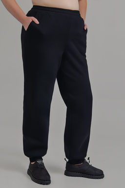 Арт. 7902 Брюки с начесом 52-60 (5 шт) Цвет:черный