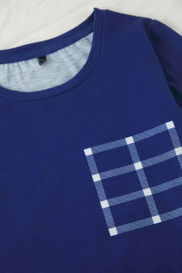 Lacivert Erkek Cocuk Ekoseli K?sa Kol Sortlu Orme Pijama Tak?m? TKDSS25PT00034 - Trendyolmilla фото 3