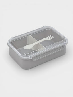Ланч - бокс, контейнер для еды «Нордик», с приборами, 2 ячейки, 1.5 л, 22.5×17×8 см, пластик, МИКС
