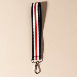 Ручка-петля для сумки, стропа, 20 2,5 см, цвет синий/белый/красный - Арт узор фото 2