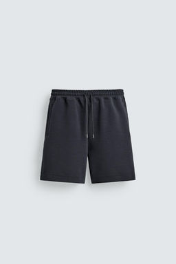 BERMUDA JOGGER RELAXED FIT INTERLOCK / Azul profundo - Zara фото 6
