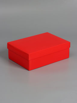 Цена за 5 шт. Коробка складная, крышка-дно, красная, 24×17×8 см