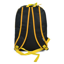 Рюкзак "Black" подростковый 40x29x17 см (14 л) 250 г, 1 отделение на молнии, 1 передний карман, черный с желтым