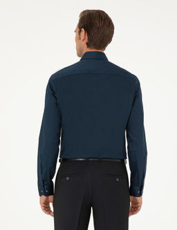 Lacivert Slim Fit Uzun Kollu Basic G_mlek - Pierre cardin фото 5