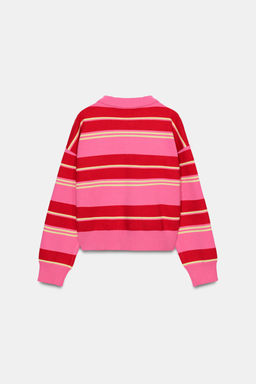 STRIPED KNIT POLO - Zara фото 9