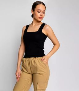 Топ #КТ82112, чёрный - Dommod фото 2