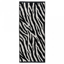 "Missoni-3030" Полотенце махровое 50х90см, плотность 375гр/м2, 100% хлопок, велюр, черный (разноцветный), Bolangde (Китай)