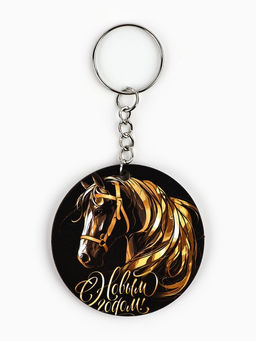 Цена за 6 шт. Брелоки новогодние Новый год 2026, МИКС