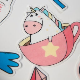 Вафельные картинки съедобные Счастье есть для капкейков, торта KONFINETTA, 11 шт. - Simaland фото 4