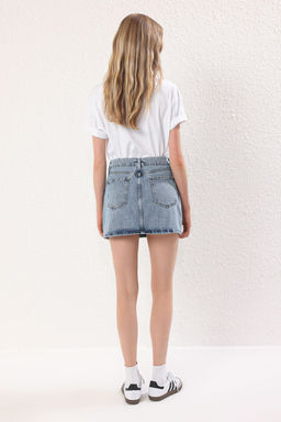 Trendyolmilla Mavi Mini Denim Etek TWOSS25ET00169 фото 5