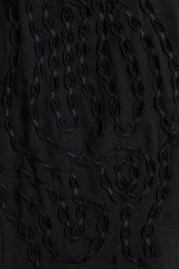Embroidered linen-blend blouse - H&m фото 5