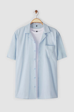 TRENDYOL MAN Yesil Oversize Fit Yazl?k Pamuklu Gomlek TMNSS23GO00080 - Trendyolmilla фото 17