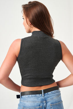 52714 топ укороченный с горлом - Натали фото 39