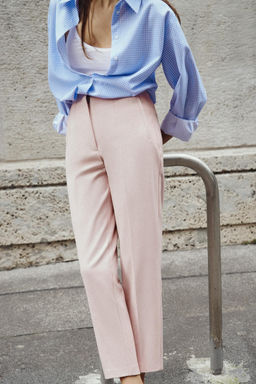 HIGH-WAIST TROUSERS - Zara фото 5
