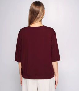 Футболка #КТ0467-51, бордовый